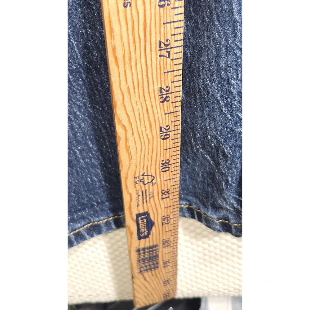 Levi Strauss 501 Original Fit Mens Jeans Dark Wash Button‎ Fly W38 L33